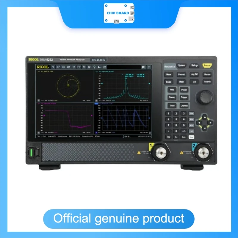 Rigol DNA5142 Vector Network Analyzer, 2-Port 5kHz–14GHz, N-Type Female RF Test System for High-Precision Measurement