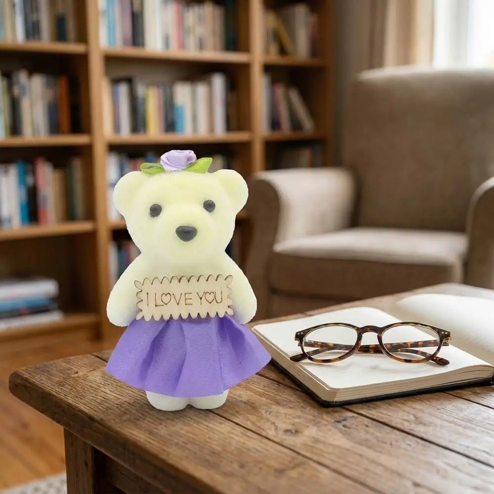 

10pcs/set Foam Bear Bear Plush Foam Toys Plush Doll Cartoon Mini Bear Flower Bouquet 10cm DIY Cartoon Bouquet Doll