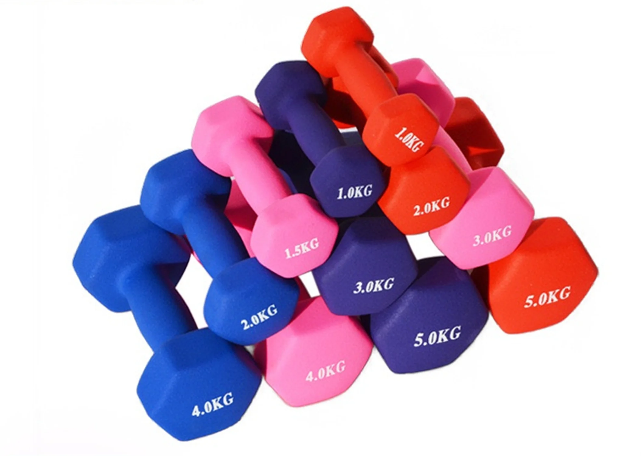 55238 Solid cast iron ladies dumbbell home fitness equipment scrub