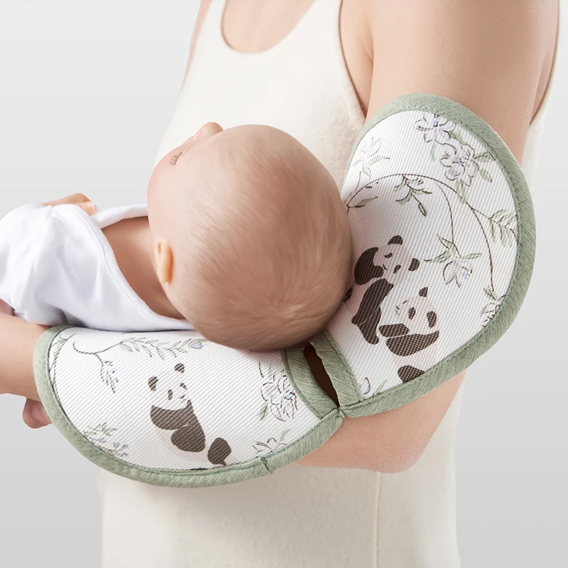 Universal Baby Cooling Arm Pillow Pad 31x15cm Ice Silk Summer Breathable Arm Rest Cushion for Nursing Feeding Holding