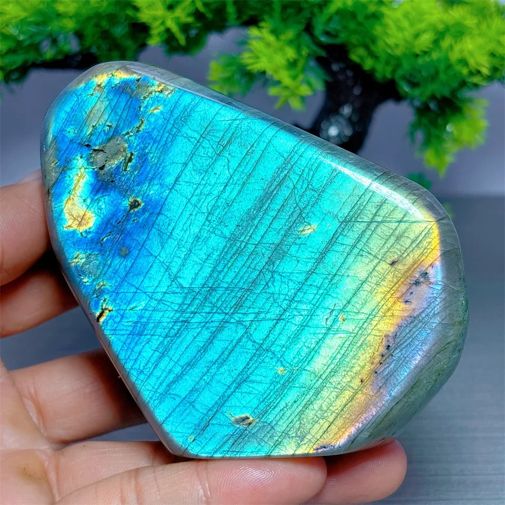 Purple Labradorite Free Form Natural Crystal Home Decor Items Room Decor Luck Quartz Stone Garden Reiki Healing Energy Love Gift