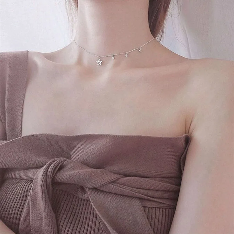 Women's Trendy Double-Layer Collarbone Chain Necklace