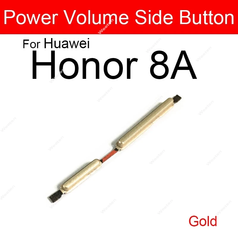 on/off Power Volume Side Button For Huawei Honor 8X 8C 8A 8X Max Enjoy Max Power Key & Volume Switch Sidekey Repalcement Parts