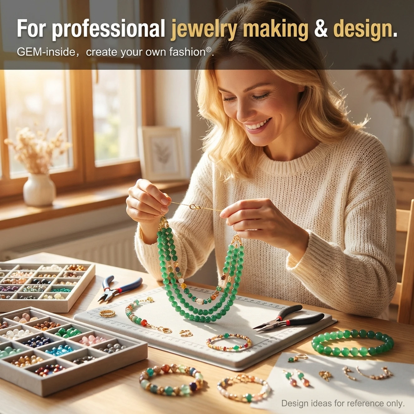 Green Jades Round Beads For Jewelry Making Strand 15\