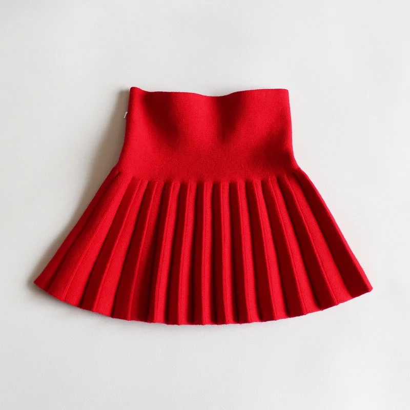 1pcs Girls Knit Skirts Baby Autumn Winter Princess Pleated Skirts Childrens Student High Waist Mini Tutu Skirts Kids Solid Dress 6 1pcs Girls Knit Skirts Baby Autumn Winter Princess Pleated Skirts Childrens Student High Waist Mini Tutu Skirts Kids Solid Dress 6