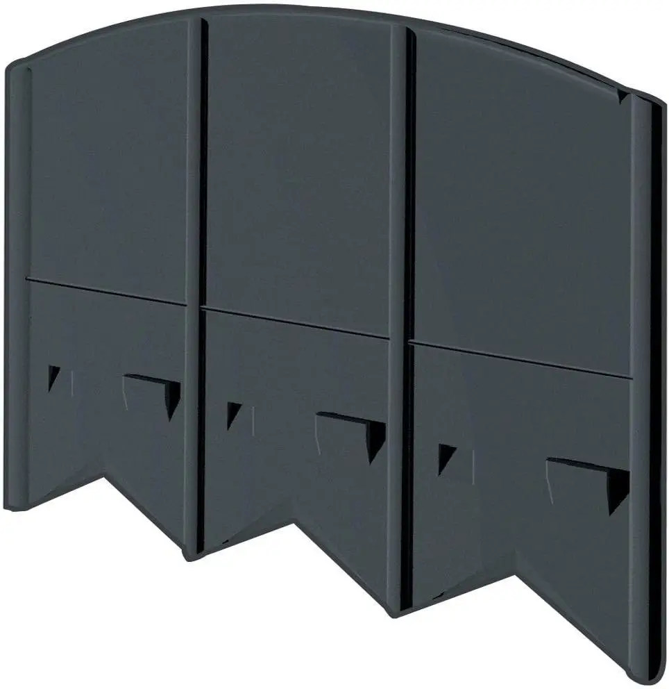 

60' Heavy-Duty Hammer-in Garden Edging - Corner & T Connectors Included - Black