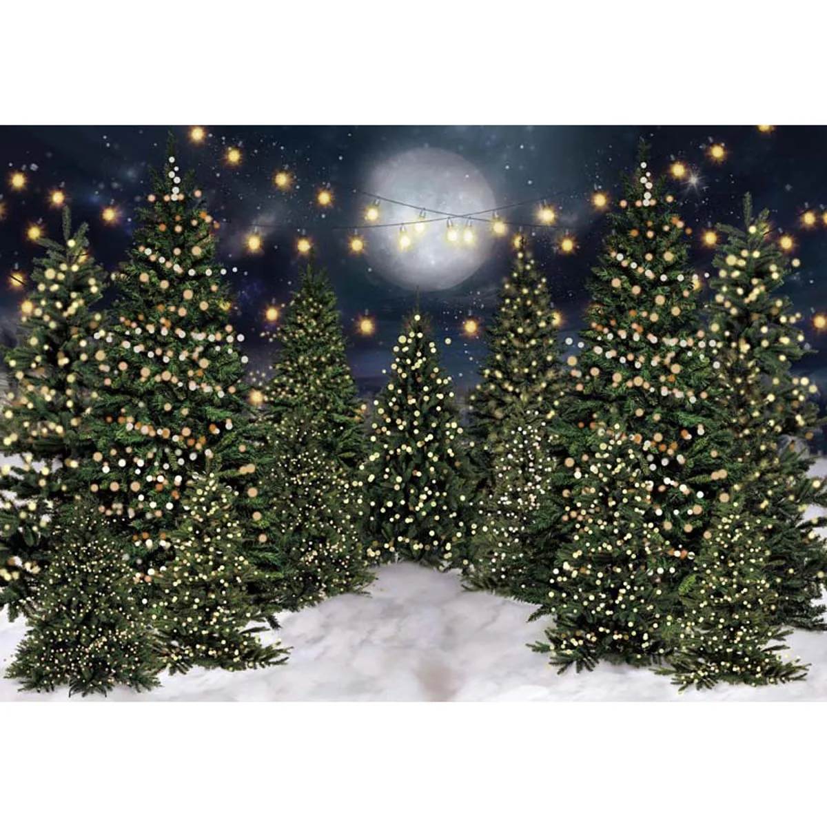 Allenjoy Christmas Forest Photography Backdrop