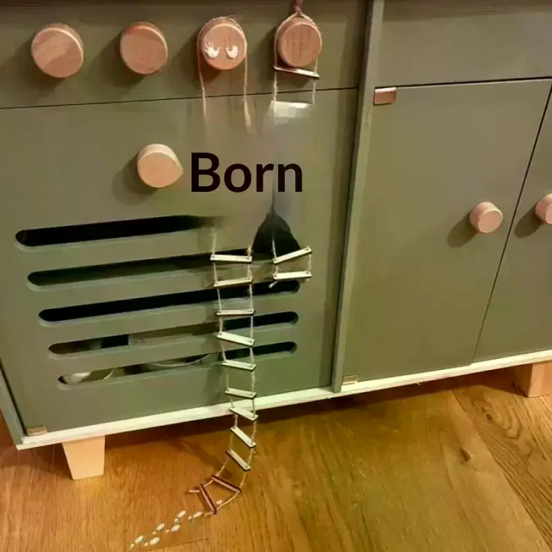 

1Pcs Mini Landscape Decor with Fairy Bridge and Rope Ladder, Excellent for Home Yard and Photography Prop