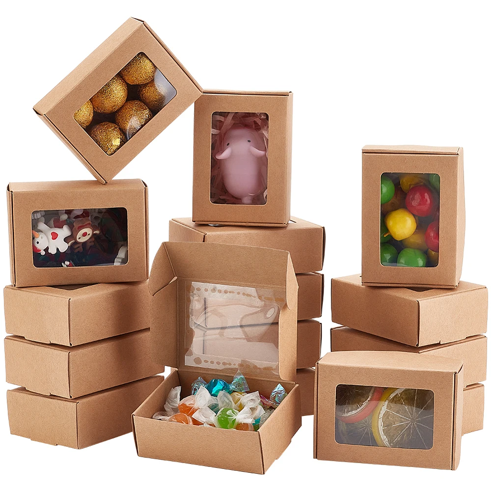 100-pack-burlywood-kraft-paper-boxes-with-clear-window-33x23x12inch-present-packaging-box-for-anniversaries