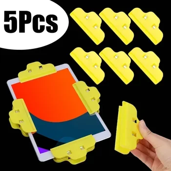 1-5 adet evrensel sabitleme kelepçe ayarlanabilir standı cep telefonu Laptop IPad için plastik klips fikstür telefon onarım çerçeve bakım