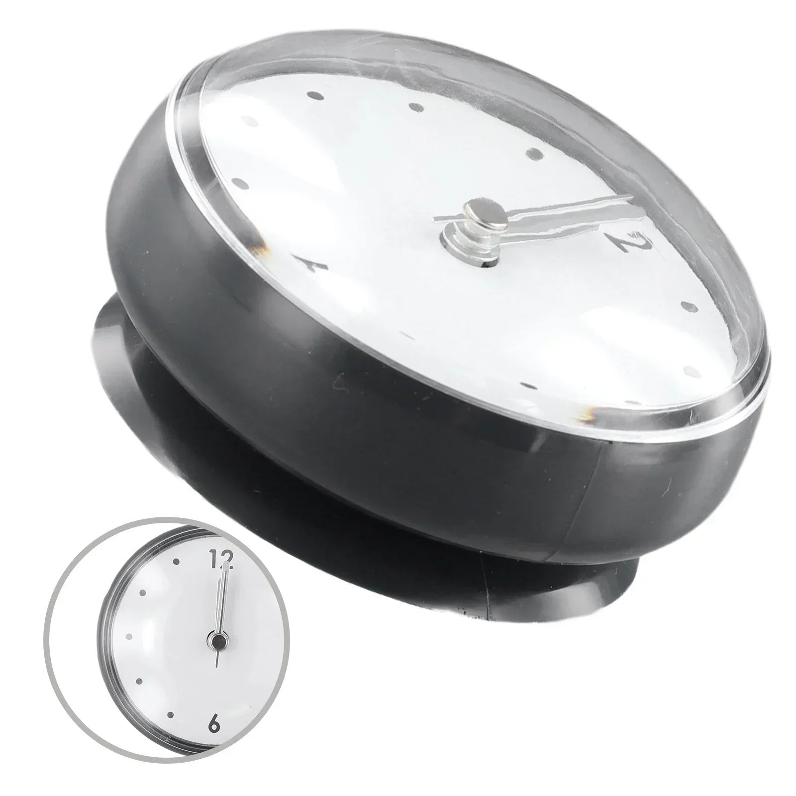 Kitchen Sucker Wall Clock Bathroom For Home Sucker Wall Clock Bathroom Wall Clock Pink Plastics Waterproof Anti-Fog Black