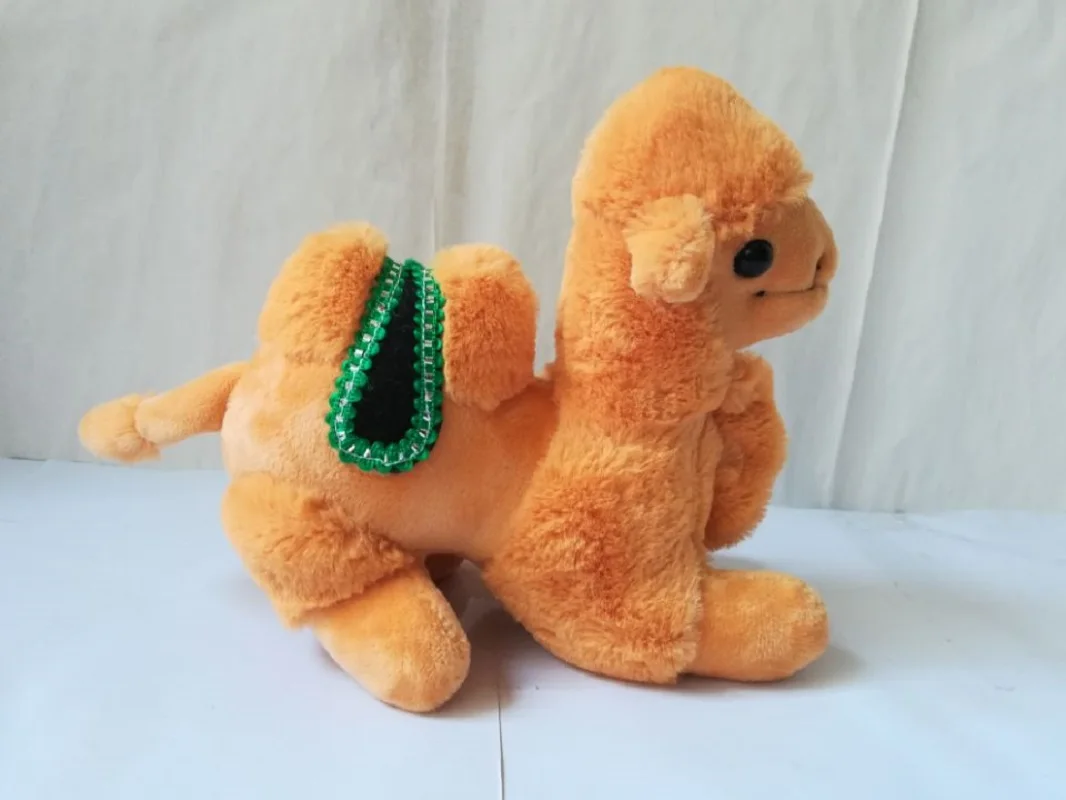 جميل عرضة الجمل ألعاب من نسيج مخملي حوالي 20x18 سنتيمتر دمية ناعمة لعبة طفل هدية عيد ميلاد h2032