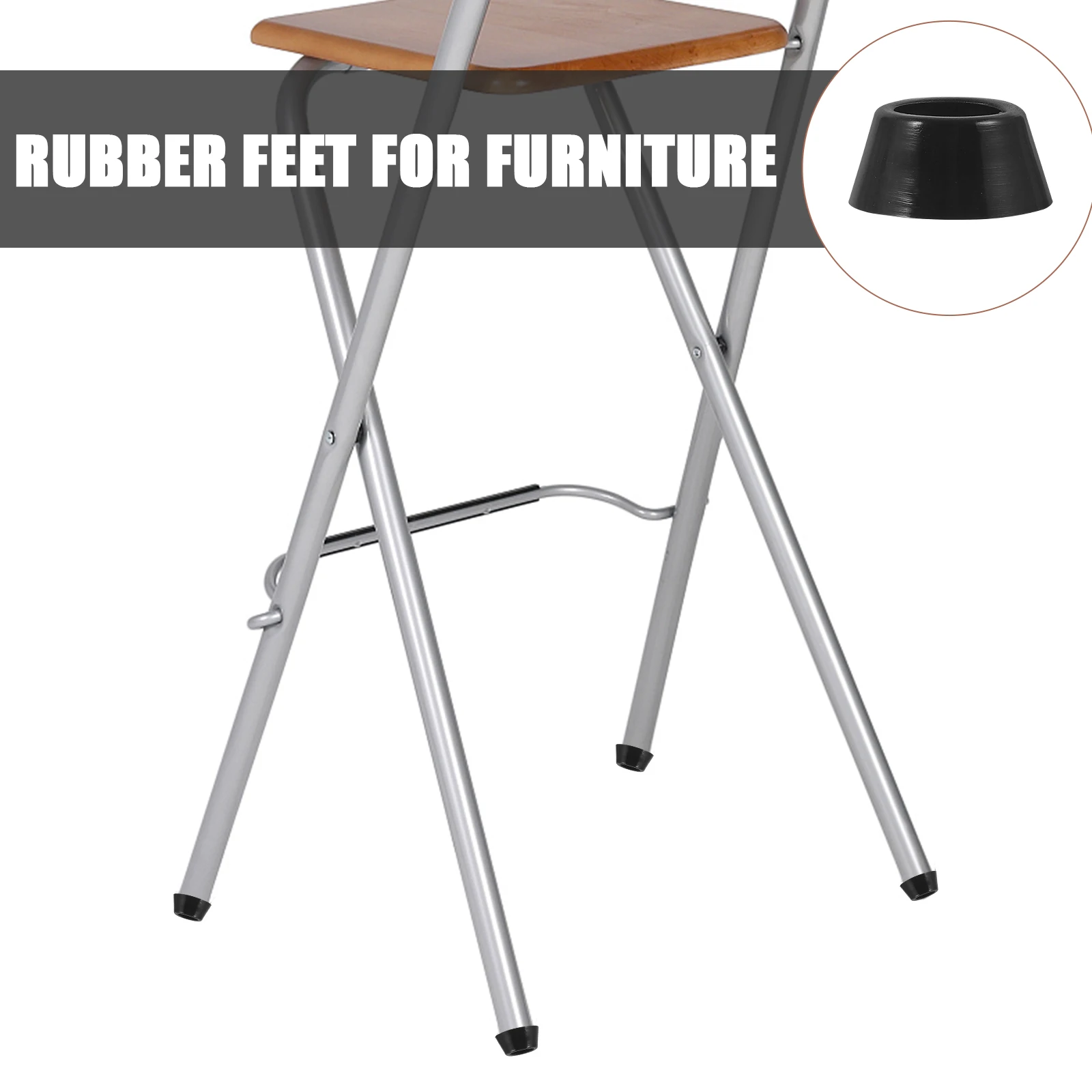 

20Pcs Nonslip Rubber Feet Pads for Furniture Chair Table Foot Levelers Furniture Pads Protective Soft Rubber Table Feet