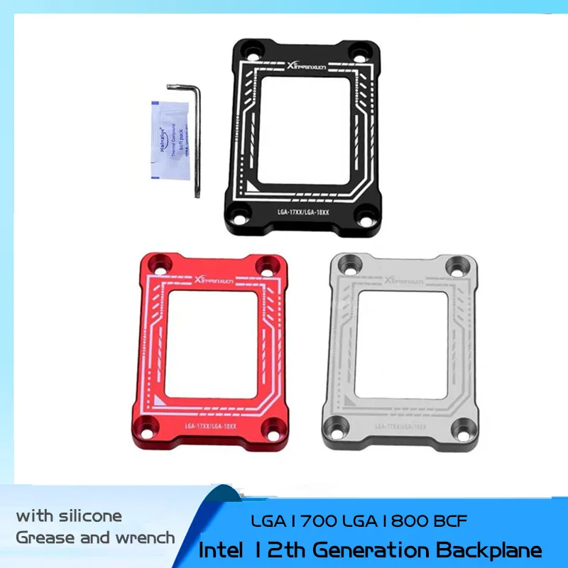 

LGA17XX-BCF Intel 12TH CPU Bending Corrector Frame Protector LGA1700/1800 Fixing BuckleRed/Black/Silver