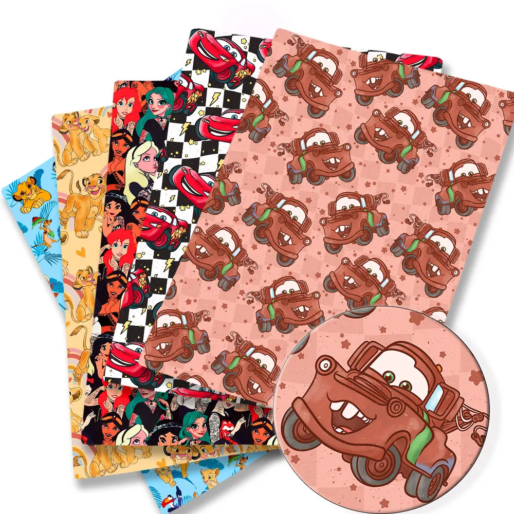 Tela disney de 140x50CM, tela de algodón de dibujos animados, tejido de retales, textil para el hogar para niños, costura de muñeca, vestido, cortina, tela de algodón de poliéster