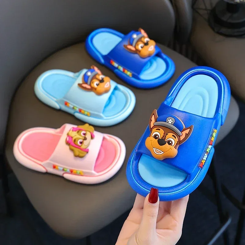 PAW PATROKids' Cartoon Dog Hole Shoes Baby Indoor and Outdoor Sandals Boys Girls Home Heel Wrap Non-Slip Wear-Resistant Slippers