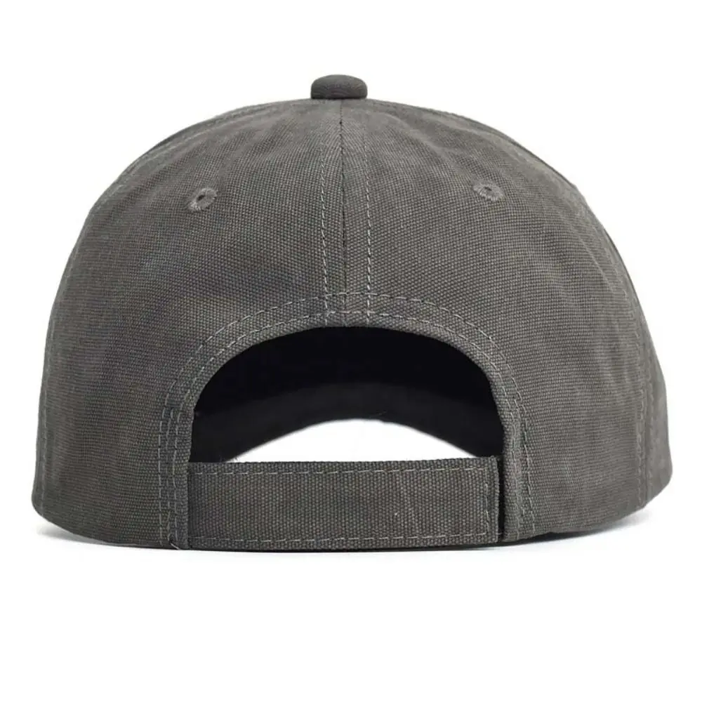 Versatile Embroidered Men Baseball Cap Cotton Sun Hat Embroidery Letter Baseball Hat Short Hat Brim Sunscreen Hat Sports
