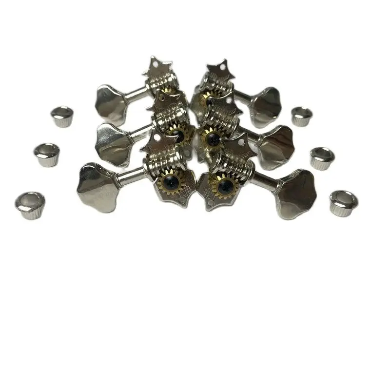 Vintage Guitar Tuner Keys 6 pieces L3R3 Open Gear Electric Guitar and Acoustic Guitar Machine Head Tunning Key