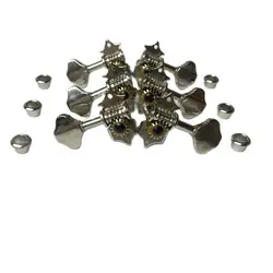 Vintage Guitar Tuner Keys 6 pieces L3R3 Open Gear Electric Guitar and Acoustic Guitar Machine Head Tunning Key