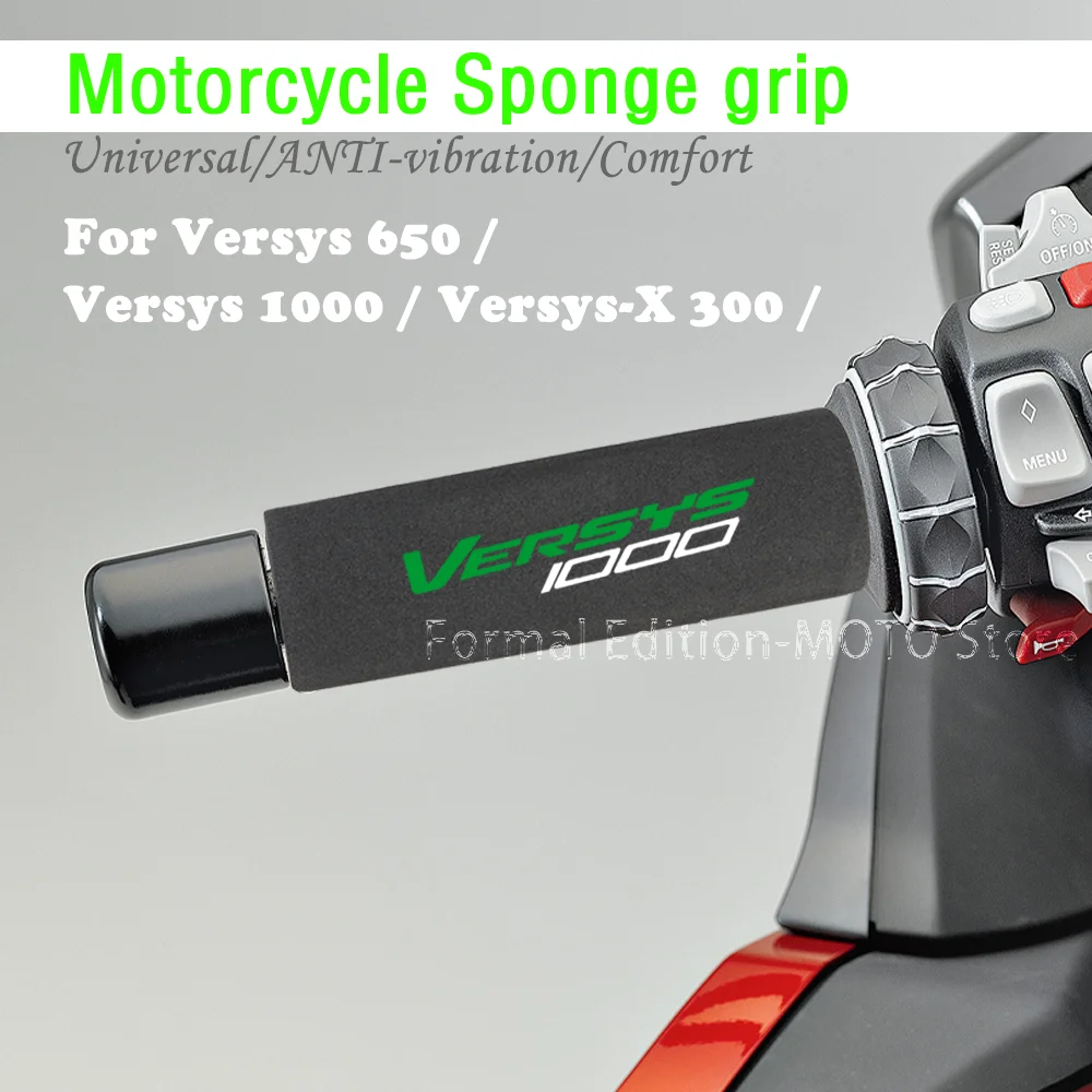 

Motorcycle Sponge Grip Shockproof Non-slip Handlebar Grip Sponge Cover for Versys1000 Versys650 Versys X-300 Accessories