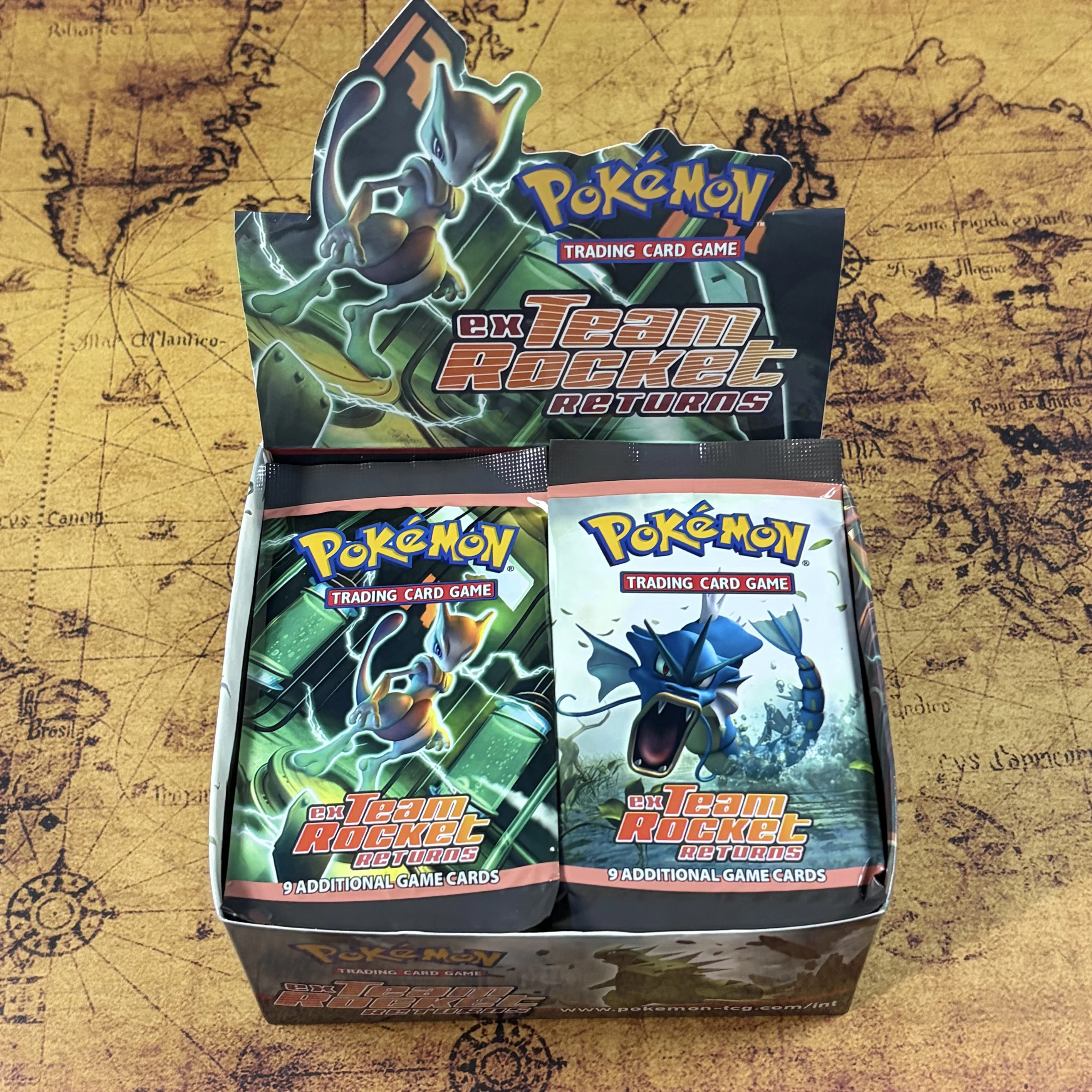Vintage PTCG Team Rocket Returns Booster Box & Sealed Packs for Deck Building and Display 9Pcs/Pack PKM Collection Game Card