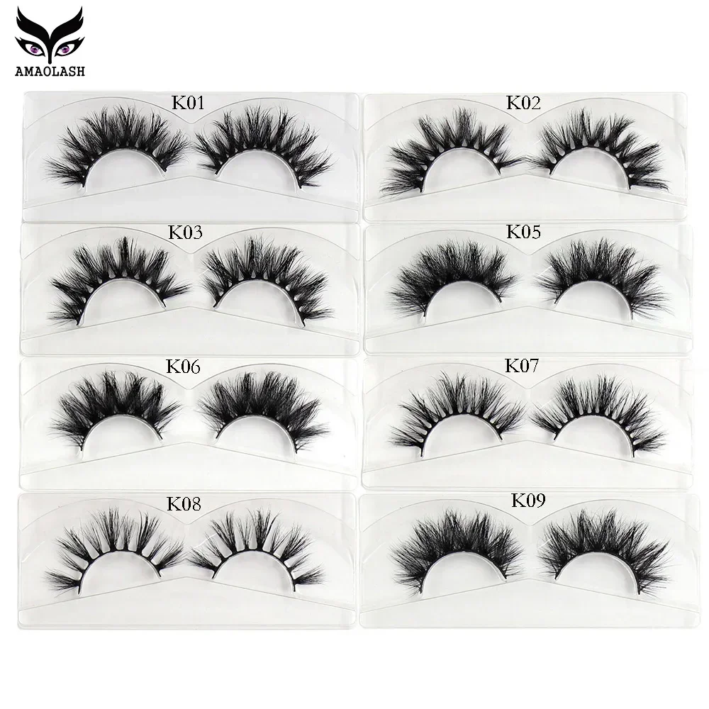 100 Pairs/lot  Makeup Eyelashes 3D Mink Lashes Thick Cross Eyelashes Fluffy Natural Long Lashes Dramatic Big Eyelash Extension