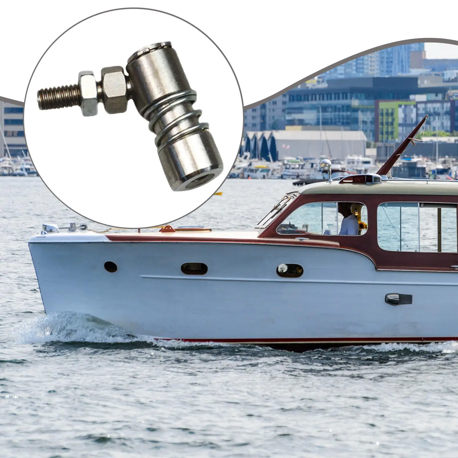 

Морской кабель управления лодкой, шаровой шарнир дроссельной заслонки, прочная ремонтная часть, конец рычага