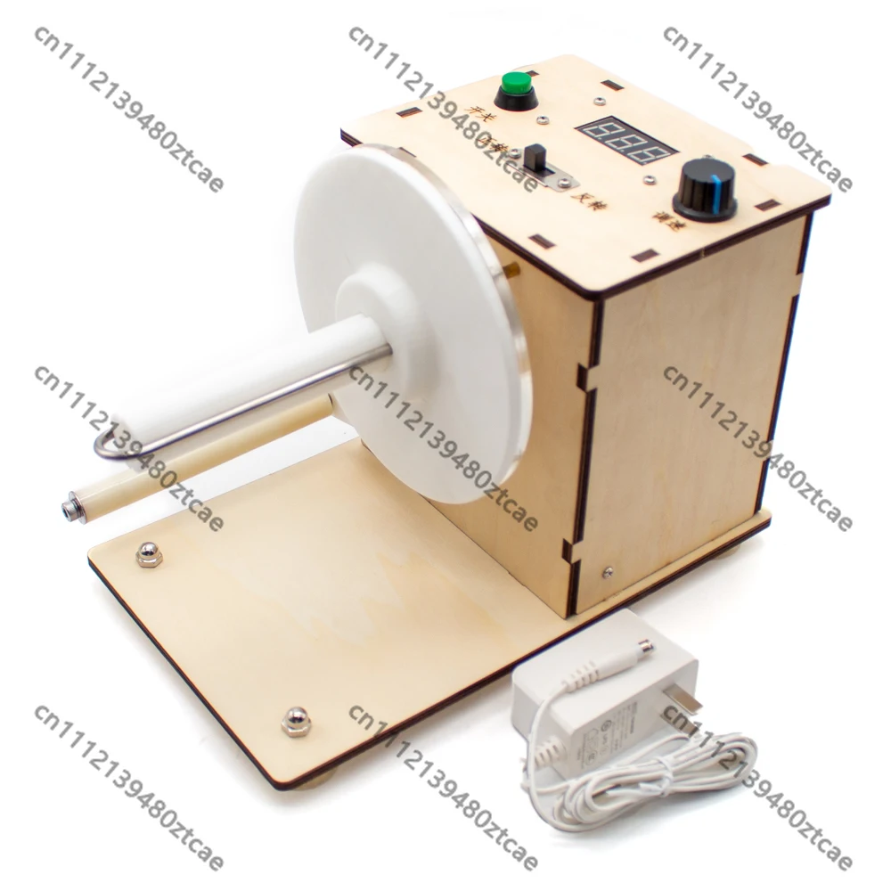 Mini Automatic Label Rewinder Adjustable Speed Two‑Way Rewinding Machine Barcode Sticker Label Winder With Power Adapter