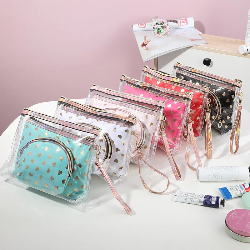 Custodie per Organizer per trucco per ragazze all\'aperto portatili borsa per cosmetici da donna custodia per trucco impermeabile per donna