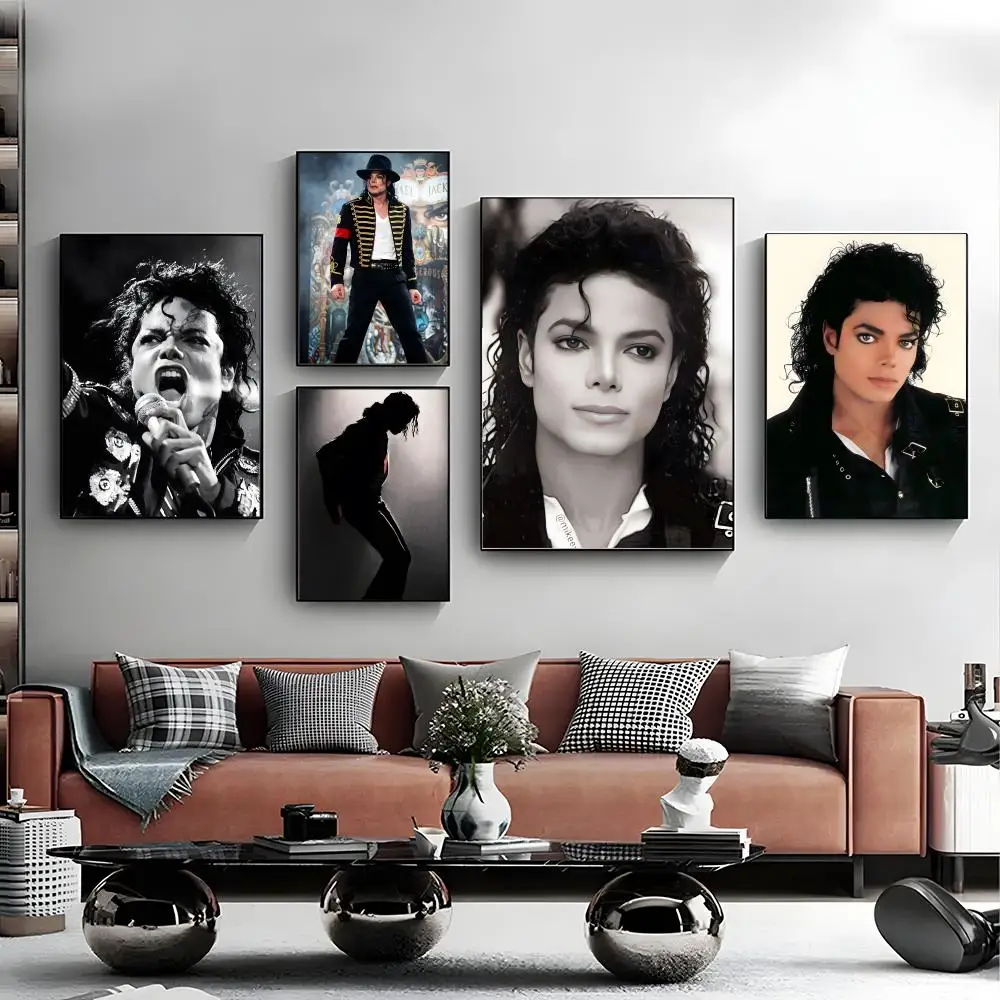 M-Michael J-Jackson Singer Iconic Poster Wall Art Print Poster Decorative Mural Home Decor Gift Unframed