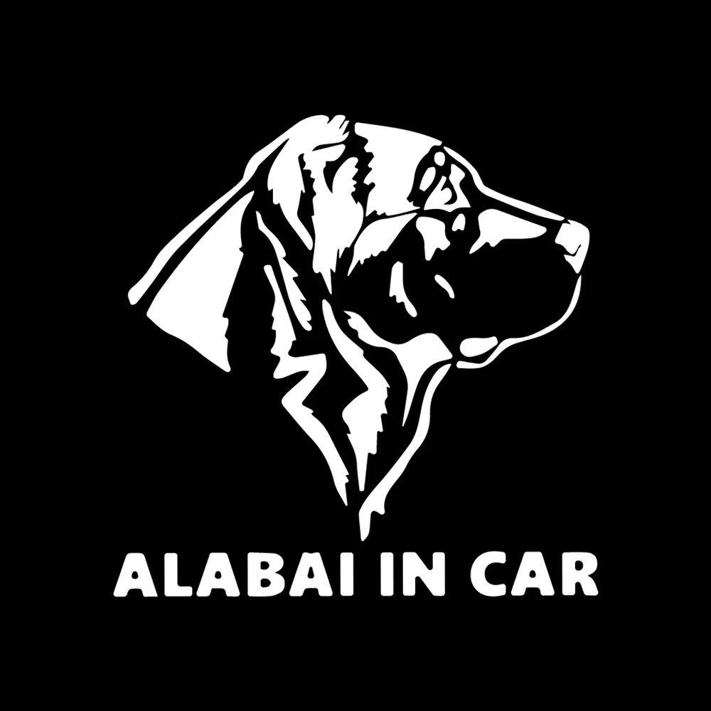 Y232# Car Sticker  Alabai In Car Pet Dog Waterproof Vinyl Decal Car Accessories Pegatinas Para Coche DIY Car Styling