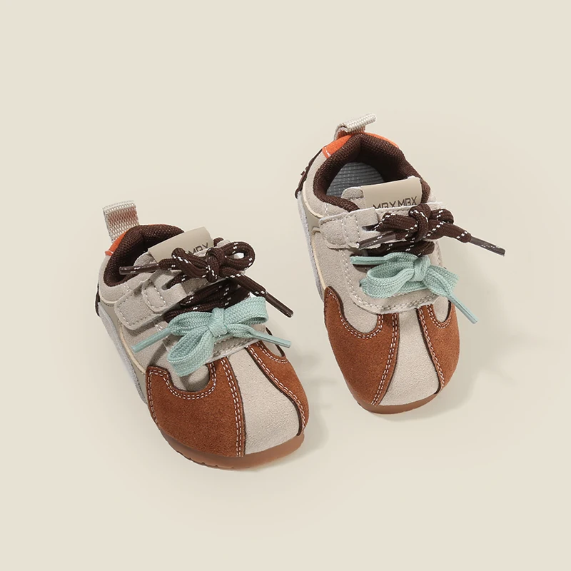 

Детская обувь для обучения ходьбе, новый стиль весны и осени, противоскользящая, дышащая, повседневная, для мальчиков и девочек.