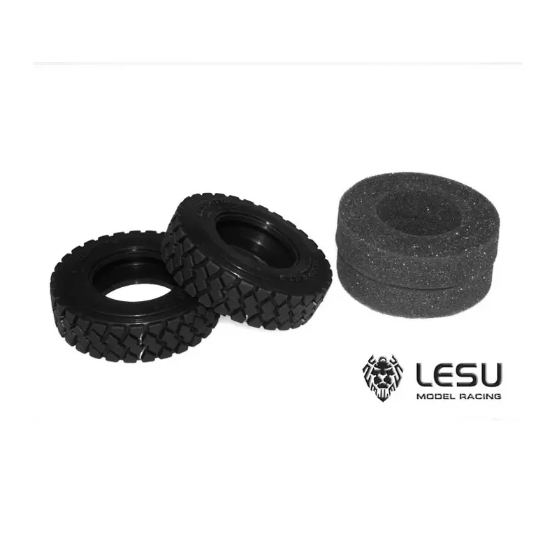 Lesu Modell für 1/14 Truck Tamiya Trailhead Gravel Reifen, Reifenhaut, Schlamm-Kipper, 85 mm Durchmesser, Reifenmodell, RC-Zubehör – Detail 4