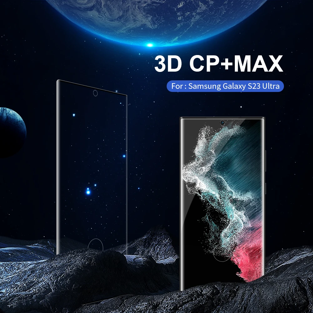 

NILLKIN для Samsung Galaxy S23 Ultra 3D CP + максимальное полное покрытие твердость 9H изогнутое Закаленное стекло Защитная пленка высокого разрешения