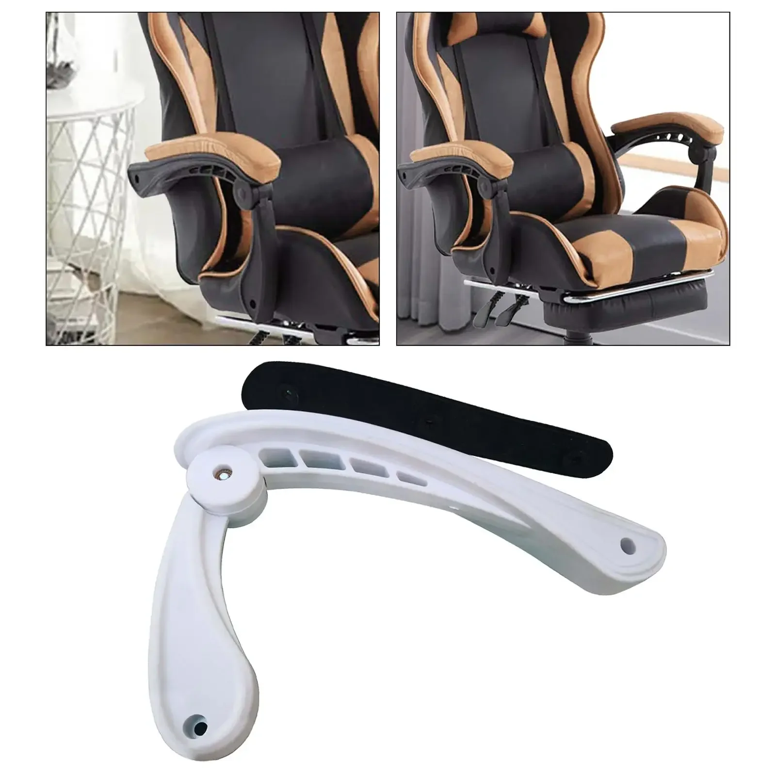 Office Chair Armrest Accessories 135 Degree Adjustable Armrest Replacement Handrail Furniture Accessories for Office Chair