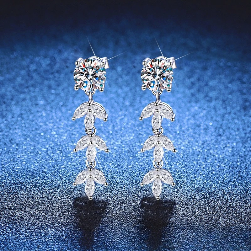 

Новые серьги из стерлингового серебра S925, креативные новые серьги с кисточками и пшеничными ушками для женских свадебных украшений