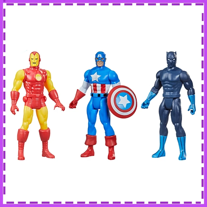 

Habro Anime Marvel Legends Captain America Black Panther Iron Man Active Joint Christmas Gifts Genuine Action Figure Model Toys