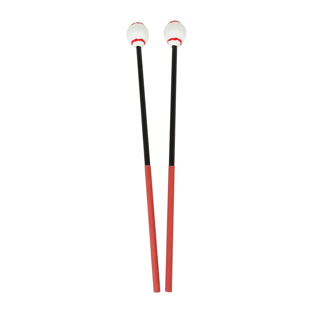 

2pcs Xylophone Carbon Fiber Cotton Thread Durable Smooth Percussion Mallets Marimba Sticks Xylophone Hammers Accessories
