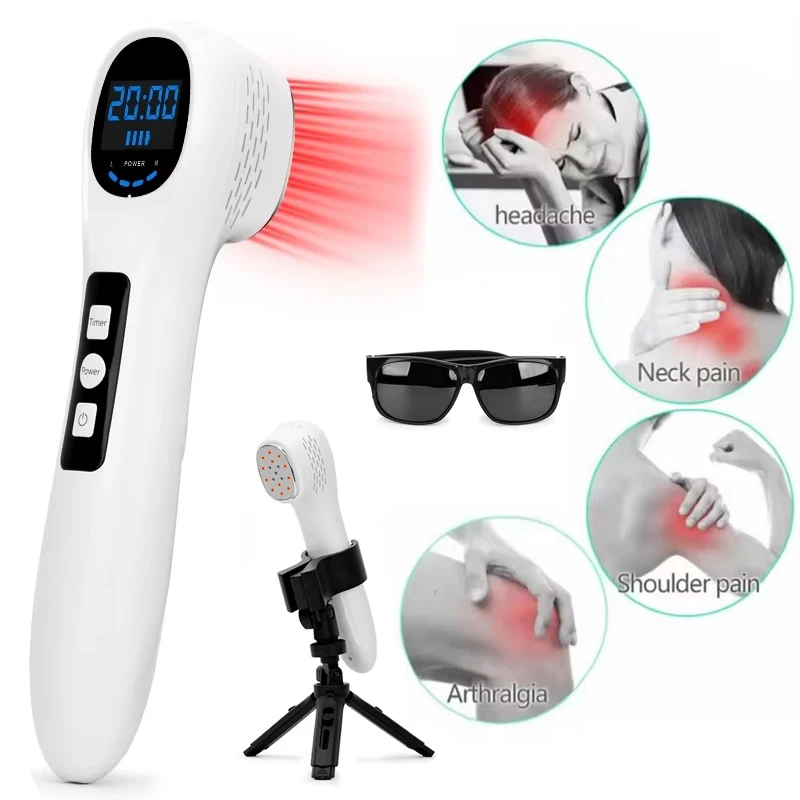 Handheld Low-level Infrared Red Light Therapy Device For Relieve Neck Back Arthritis Body Pet Pain Treatment Device 650nm 808nm
