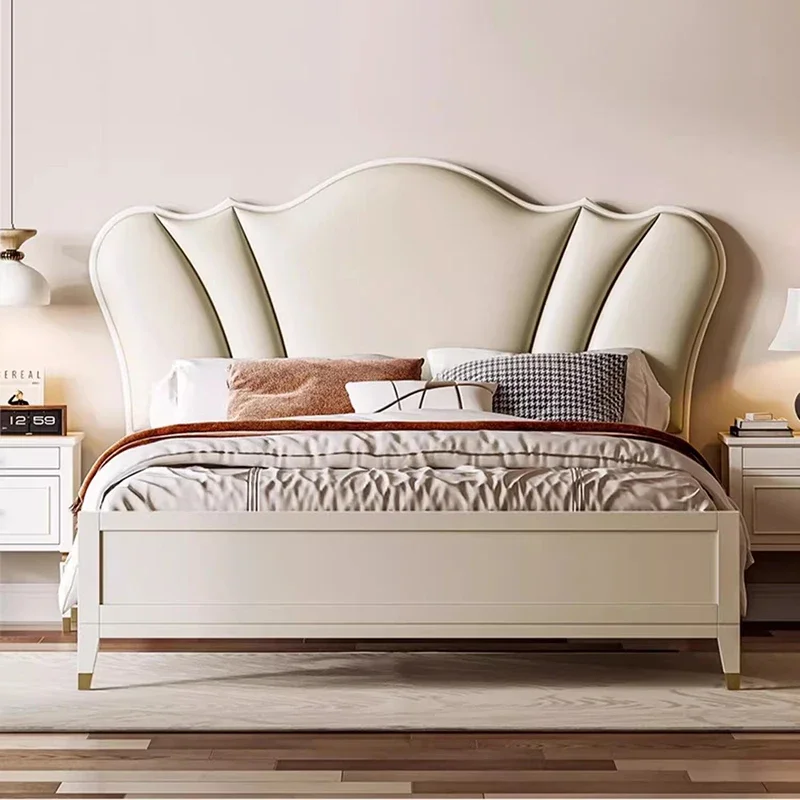 Bedroom Frame Massage Bed Queen Double Luxury Modern Bed Sofa Headboards Human Dog European Letto Matrimoniale Home Furniture