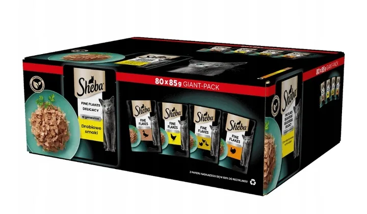 Mezcla sabor Sheba Comida húmeda para gatos 80x85g