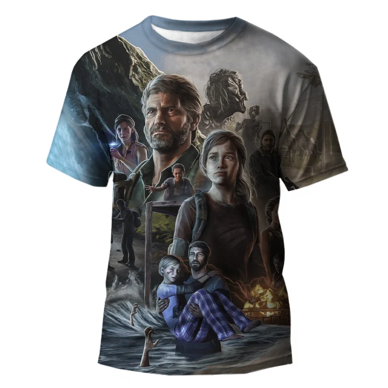 New The Last Of Us T-Shirts Game 3D Print Streetwear Men Women Casual Fashion Oversized T Shirt Kids Boy Girl Tees Tops Clothing