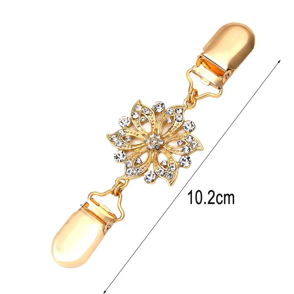 Bright Colored Scarf Clip Vintage Rhinestone Sweater Duck Mouth Clips Cardigan Shawl Cloak Clasps Fashion Winter Shirt for Women