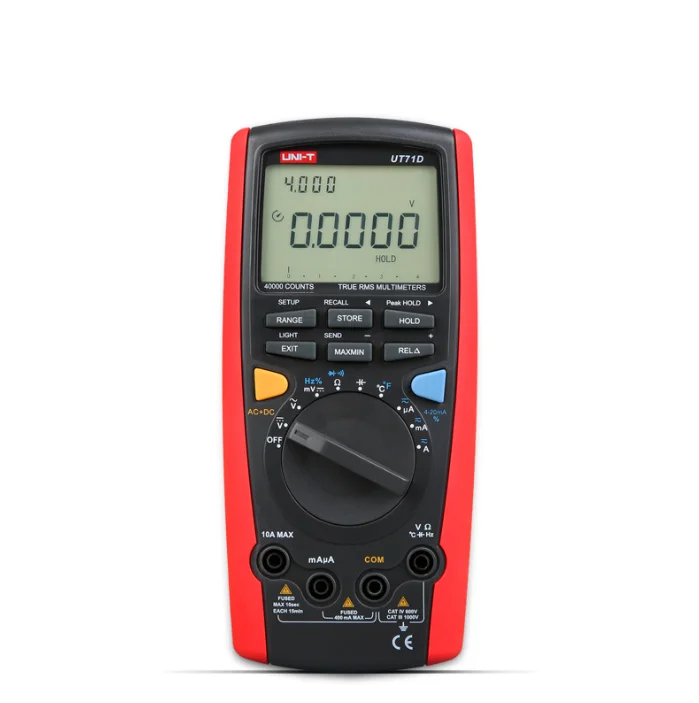 UT71D Intelligent Digital Multimeter Auto Range AC DC Volt Ampere Ohm Capacitance True RMS Duty Ccle