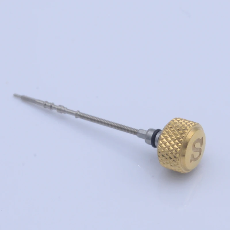 Knurled SKX007 Watch Crown Fit SKX007 SRPD Watch Case Crown Signed 'S' Mod Parts Fit 4R35 4R36 7S26 NH35 NH36 Movement Crown