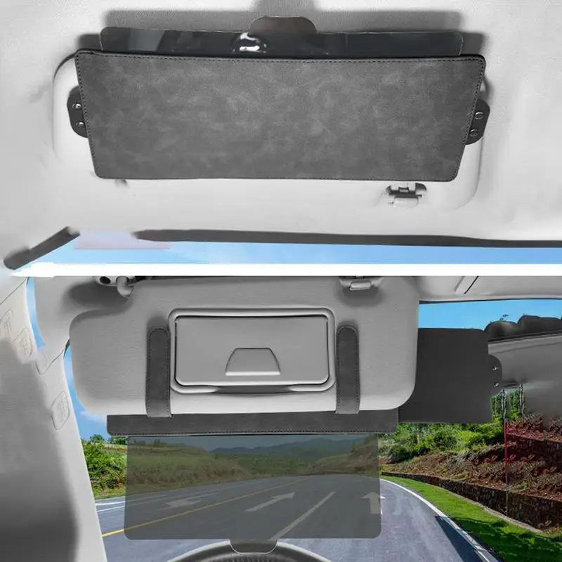 Car Sun Visor Extender Anti‑Glare Sunshade Extension Board Front Side Window Sun Light Blocker Shield Auto Interior Accessory
