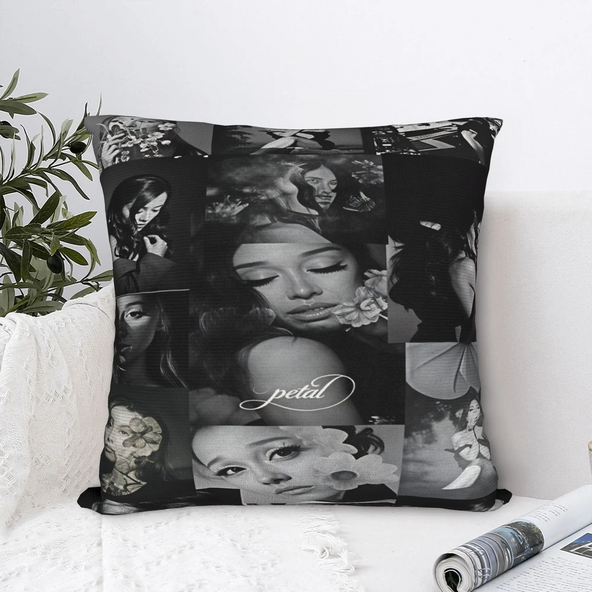 Pillow Cover Arianas Grande  New Album Petal 2026 Kawaii Pillow Case For Sofa Bedroom Home Decor Pillowcases