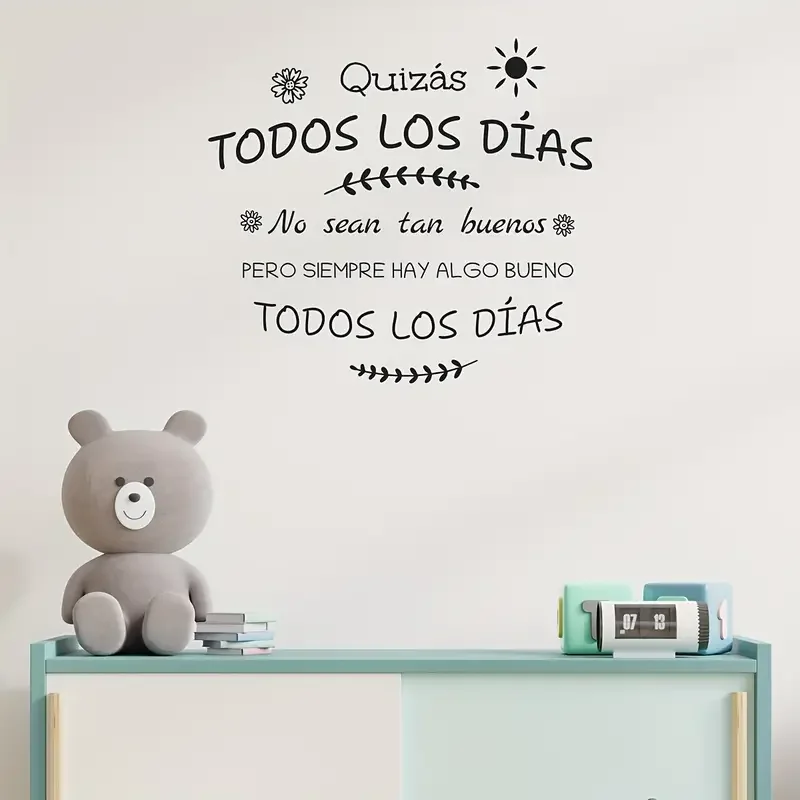 Spanish Inspirational Quote Wall Sticker - 