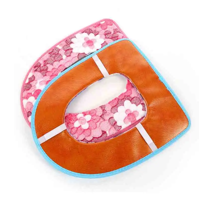 Warm Winter Toilet Seat Cover Closestool Mat Washable Bathroom Accessories Coral Fleece Soft Toilet Pad Universal Toilet Cushion