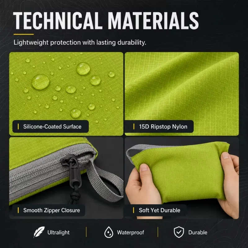 3PCS Travel Organizer Bags Ultralight Waterproof Zipper Pouches Soft Packing Cubes for Carry-On Suitcase Clothes Toiletries
